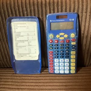 Texas Instruments TI-15 EXPLORER Scientific Calculator with Cover